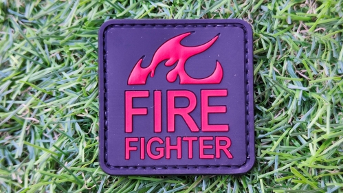 ZO PVC Velcro Patch "Fire Fighter" - © Copyright Zero One Airsoft