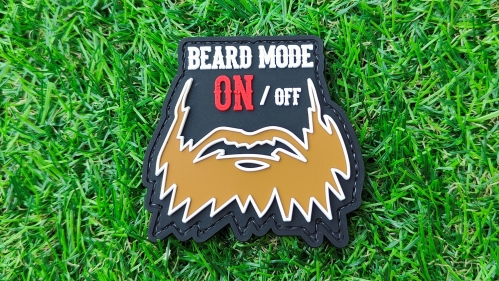 ZO PVC Velcro Patch "Beard Mode" - &copy; Copyright Zero One Airsoft