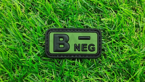 ZO PVC Velcro Patch "B-" (Olive) - &copy; Copyright Zero One Airsoft