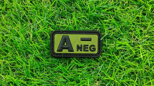 ZO PVC Velcro Patch "A-" (Olive) - &copy; Copyright Zero One Airsoft