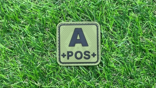 ZO PVC Velcro Patch "A+ Square" (Olive) - &copy; Copyright Zero One Airsoft