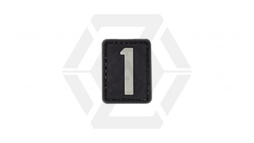 ZO PVC Velcro Patch "Number 1" - © Copyright Zero One Airsoft