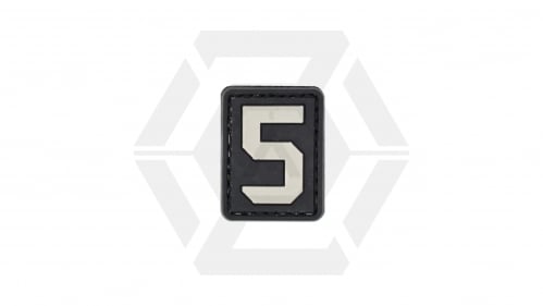 ZO PVC Velcro Patch "Number 5" - © Copyright Zero One Airsoft