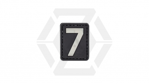 ZO PVC Velcro Patch "Number 7" - © Copyright Zero One Airsoft