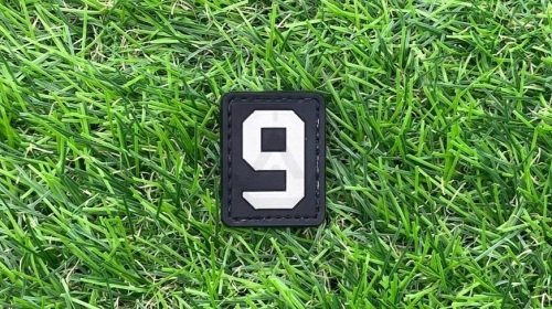 ZO PVC Velcro Patch "Number 9" - © Copyright Zero One Airsoft