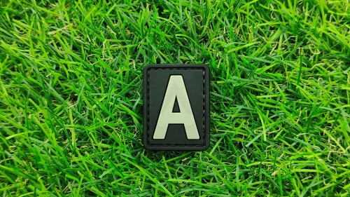 ZO PVC Velcro Patch "Letter A" - © Copyright Zero One Airsoft