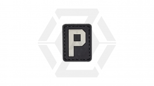 ZO PVC Velcro Patch &quotLetter P" - © Copyright Zero One Airsoft