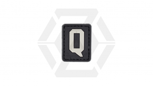 ZO PVC Velcro Patch &quotLetter Q" - © Copyright Zero One Airsoft