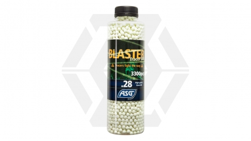ASG Blaster Tracer BB 0.28g 3300rds Bottle (Green) - © Copyright Zero One Airsoft