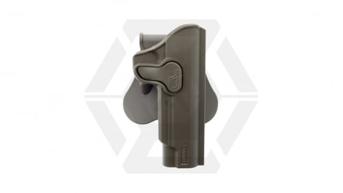 Amomax Rigid Polymer Holster for 1911 5" (Dark Earth) - © Copyright Zero One Airsoft