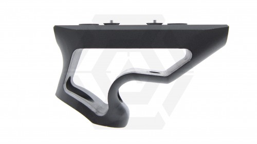 ZO Short CNC Aluminium Angled Grip for KeyMod (Black) - © Copyright Zero One Airsoft