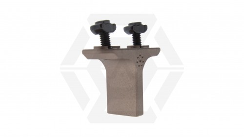 ZO Mini CNC Aluminium Finger Stop for KeyMod & M-Lok (Tan) - © Copyright Zero One Airsoft