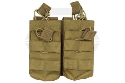 Viper MOLLE Quick Release Stacked Double Mag Pouch (Coyote Tan) - &copy; Copyright Zero One Airsoft