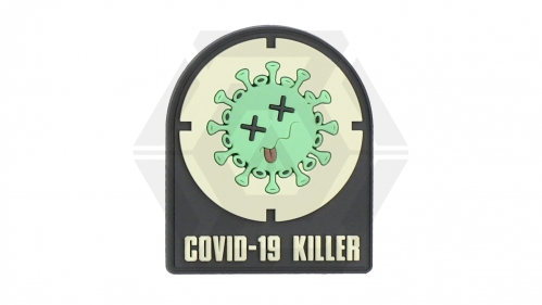 101 Inc PVC Velcro Patch "Covid-19 Killer" - © Copyright Zero One Airsoft