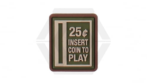 101 Inc PVC Velcro Patch "Insert Coin" - © Copyright Zero One Airsoft