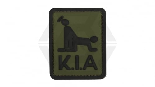 101 Inc PVC Velcro "Killed In Action" (Green) - © Copyright Zero One Airsoft
