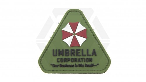 ZO PVC Velcro Patch &quotUmbrella Corp - Our Business" (Olive) - © Copyright Zero One Airsoft