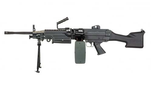 A&K AEG M249 MK2 (Black) - © Copyright Zero One Airsoft