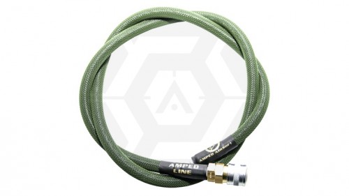 Amped HPA QD Line Standard Weave Braided Hose 914mm (Olive) - © Copyright Zero One Airsoft