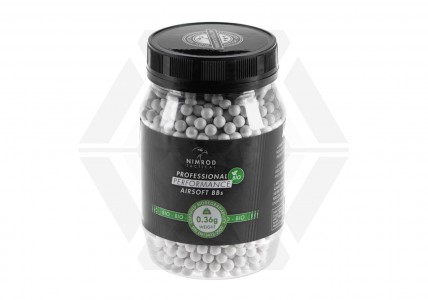 Nimrod Professional Bio BB 0.36g 2000rds (White) - &copy; Copyright Zero One Airsoft
