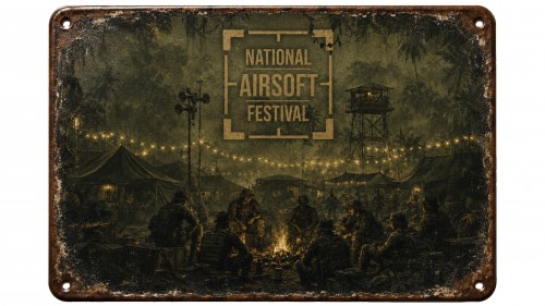 [B] NAF Vintage Metal Wall Sign (20x30cm)