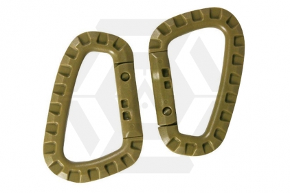 Viper Tactical Carabiner Set of 2 (Coyote Tan) - &copy; Copyright Zero One Airsoft