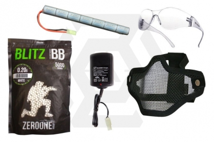 ZO 8.4v 1600mAh NiMh Stick Battery Starter Pack (Bundle) - &copy; Copyright Zero One Airsoft