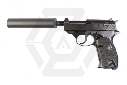 WE GBB P38S with Silencer (Black) - © Copyright Zero One Airsoft
