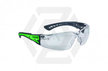 Bollé Glasses Rush+ Glow with Clear Lens and Platinum Coating - © Copyright Zero One Airsoft