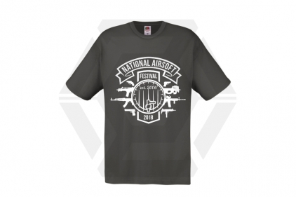 ZO Combat Junkie Special Edition NAF 2018 'Est. 2006' T-Shirt (Grey) - © Copyright Zero One Airsoft