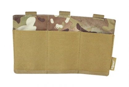 Viper MOLLE Elastic Triple M4 Mag Pouch (MultiCam) - &copy; Copyright Zero One Airsoft