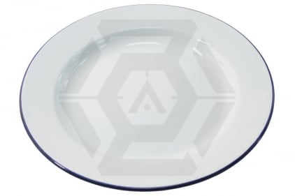 Highlander Traditional Enamel Plate (White) - © Copyright Zero One Airsoft