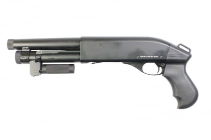 APS CO2 CAM870 MKIII 'Breacher' AOW Shotgun (Black) - © Copyright Zero One Airsoft