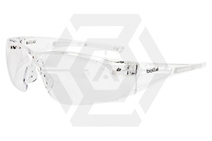 Bollé Glasses Rush 2.0 with Clear Frame and Clear Lens - &copy; Copyright Zero One Airsoft