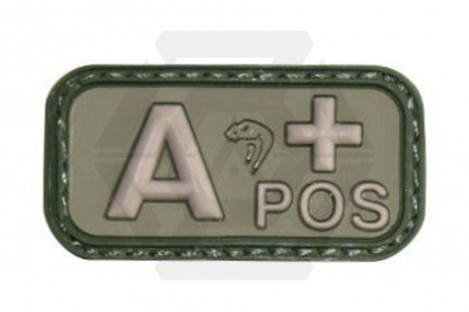 Viper Velcro PVC Blood Group Patch A+ (Olive) - &copy; Copyright Zero One Airsoft