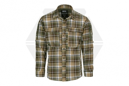 TF-2215 Flannel Contractor Shirt (Brown/Green) - Extra Large - © Copyright Zero One Airsoft