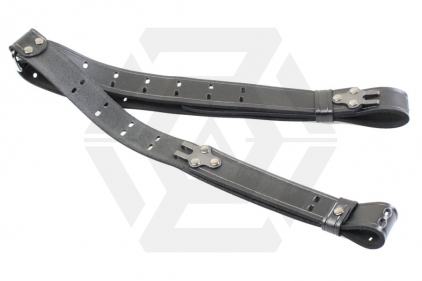 G&G Leather Rifle Sling (Black) - &copy; Copyright Zero One Airsoft