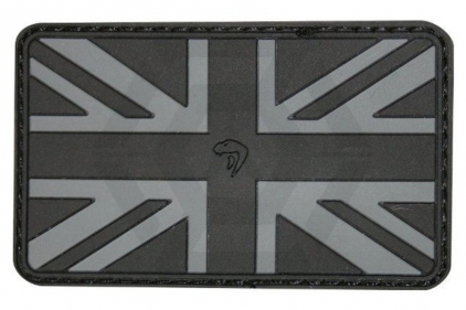 Viper Velcro PVC Union Flag Patch (Black) - &copy; Copyright Zero One Airsoft