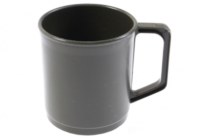 Mil-Com Plastic Mug (Olive) - © Copyright Zero One Airsoft