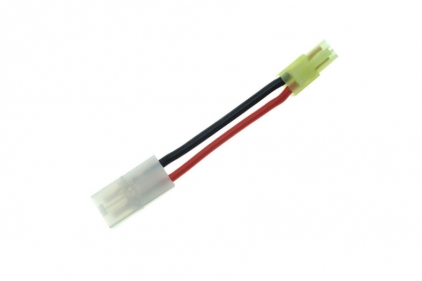 ZO Converter Lead for Mini Male Tamiya to Large Female Tamiya - &copy; Copyright Zero One Airsoft