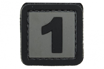 101 Inc PVC Velcro Patch "1" - &copy; Copyright Zero One Airsoft