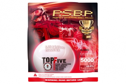 G&G BB 0.20g 5000rds (White) - &copy; Copyright Zero One Airsoft