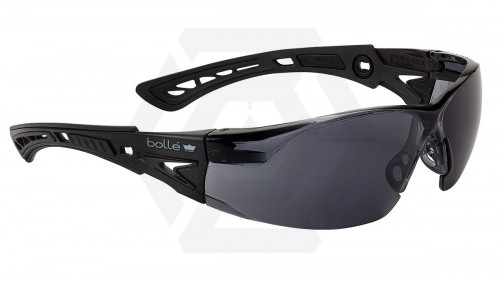Bollé Glasses Rush 2.0 with Black Frame and Smoke Lens - &copy; Copyright Zero One Airsoft