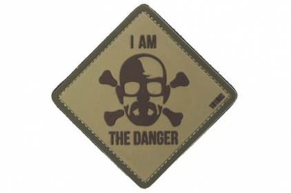 101 Inc PVC Velcro Patch "I Am The Danger" (Tan) - &copy; Copyright Zero One Airsoft