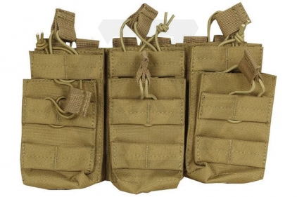 Viper MOLLE Quick Release Stacked Triple Mag Pouch (Coyote Tan) - © Copyright Zero One Airsoft