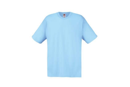 Fruit Of The Loom Original Full Cut T-Shirt (Sky Blue) - Size Large - © Copyright Zero One Airsoft