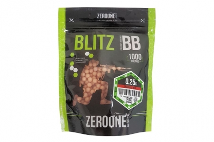 ZO Blitz PRO BB Tracer 0.25g 1000rds (Red Glow) - &copy; Copyright Zero One Airsoft