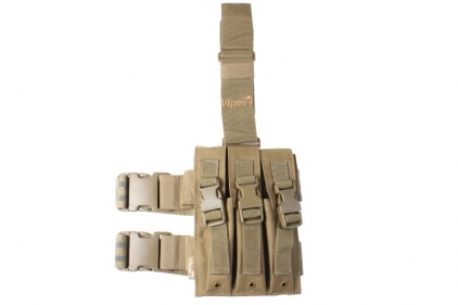 Viper PM5 Triple Magazine Drop Leg Holster (Coyote Tan) - &copy; Copyright Zero One Airsoft