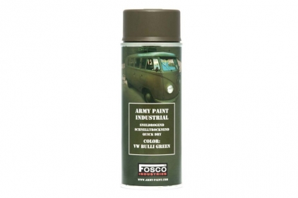 Fosco Army Spray Paint 400ml (VW Bulli Green) - &copy; Copyright Zero One Airsoft