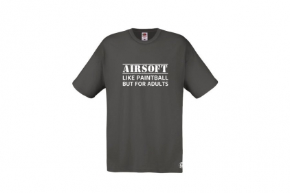 ZO Combat Junkie T-Shirt "For Adults" (Grey) - Size 2XL - © Copyright Zero One Airsoft